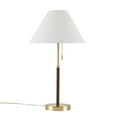 thumbnail image 4 of White Two-Tone Table Lamp with Empire Shade - 23.5" Pull Chain Modern Desk Lamp, Includes Led Bulb, 4 of 6