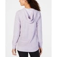 thumbnail image 2 of Ideology Women’s Zip Hoodies, Frosted Lavender, X-Small, 2 of 4