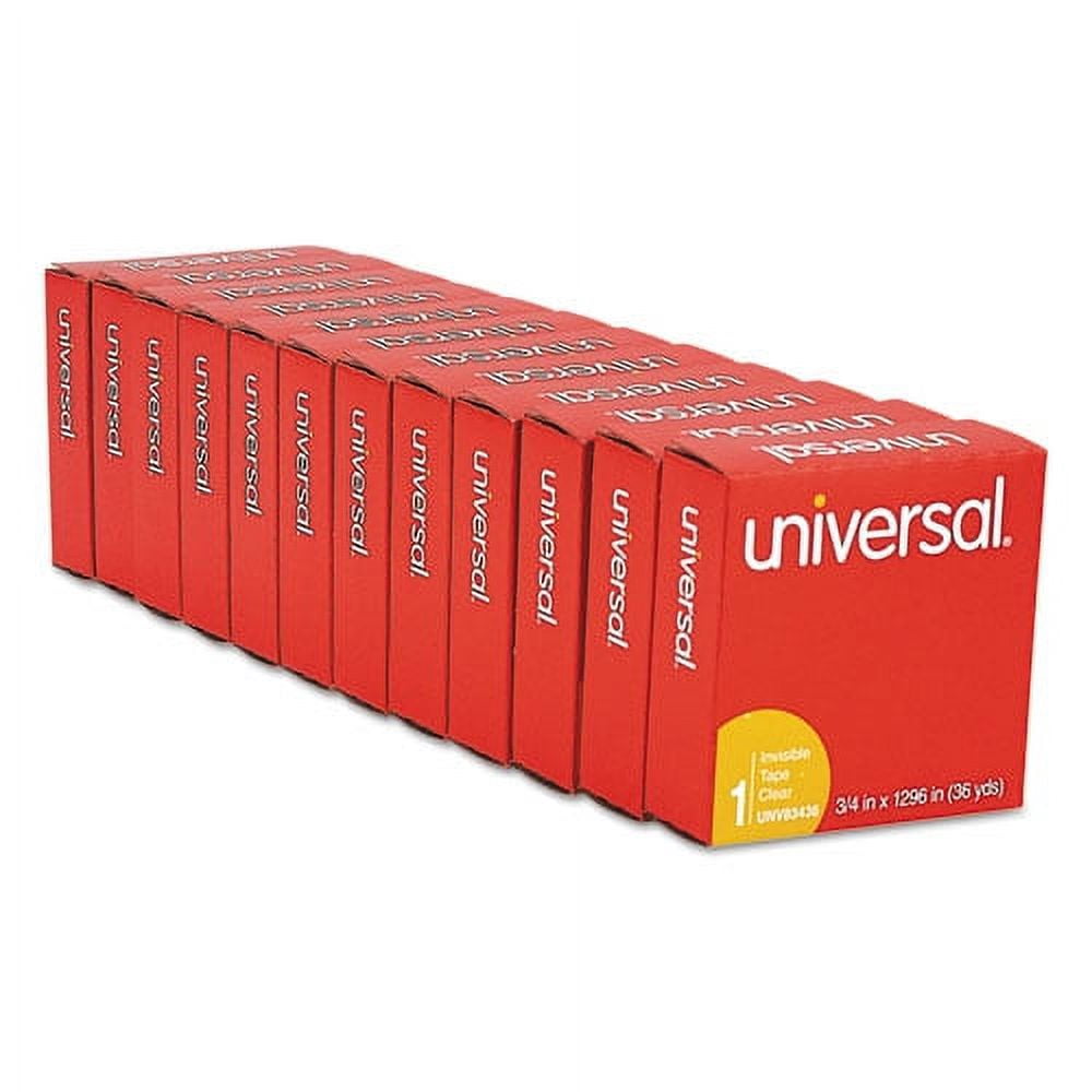 Invisible Tape, 1" Core, 0.75" X 36 Yds, Clear, 12/pack | Bundle of 10 Packs