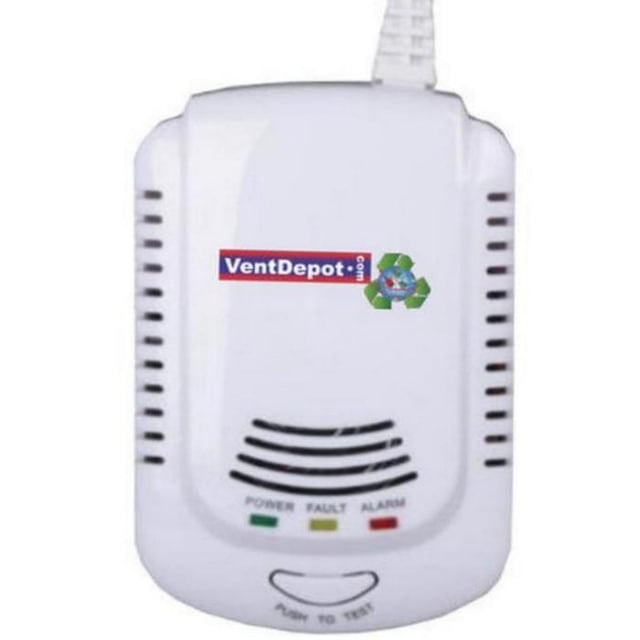 Detectores de Butano GasSimplex Gas Alarma Auditiva 85 a 105dB Blanco 2x9V AA 10 pzas