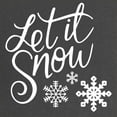 thumbnail image 2 of CafePress - Let It Snow Maternity T Shirt - Maternity Dark T-Shirt, 2 of 3