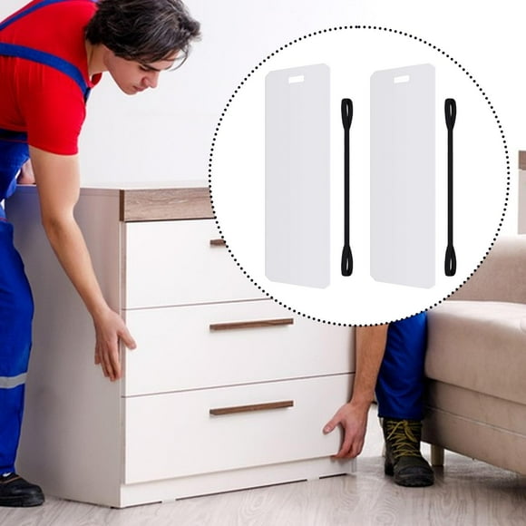 2 deslizadores para electrodomésticos con correa de tracción, deslizadores multifuncionales para refrigerador, ligeros para mover muebles fácilmente