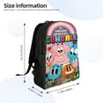 thumbnail image 6 of Amazing World Of Gumball Backpacks Lightweight Casual Bookbags Travel Daypack Bookbags, 6 of 7