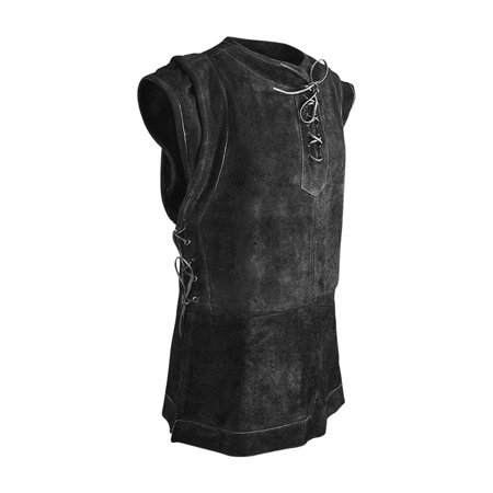 Pirate Waistcoat Black Distressed Costume Accessory main image 1