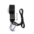thumbnail image 3 of 8" Black, White, and Silver Outdoor Rod Saver PWC 12SH Winch Strap Replacement with Soft Hook 12-Ft, 3 of 3