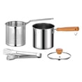 thumbnail image 2 of Lipstore Stainless Steel Deep Fryer Pot Oils Strainer Basket for Cooking Baking Frying, 2 of 8