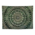 thumbnail image 5 of BCIIG  Olive Green Tie Dye Twin Tapestry Hippie Wall Hanging Art Decor Single Mandala Elephant Tapestry Hippie Dorm Twin  Painting, 5 of 6
