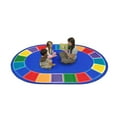 thumbnail image 3 of Color Tones 7'8" x 10'9" Oval area rug in color Multi, 3 of 5