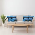 thumbnail image 4 of Ambesonne Blue Throw Pillow Cover 4 Pack, Reed Cistern Cave, 20", Blue, 4 of 6