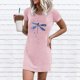 thumbnail image 3 of Vestido Seaxy de manga corta con estampado de verano y cuello redondo informal a la moda para mujer Fridja  bnh3158, 3 of 4