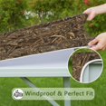 thumbnail image 6 of Grassland Camo Brown Plants Pattern Square Fitted Tablecloth with Elastic Edge,Square Table Cover,Washable Elastic Table Cover for Home Kitchen Party Decor 34"x34", 6 of 6