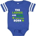 thumbnail image 3 of Inktastic The Ladies are Lucky That I was Born St Patricks Day Baby Boy Boys Baby Bodysuit, 3 of 5