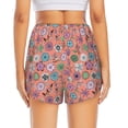 thumbnail image 4 of Goofa Color Flowers Printed Women 2 in 1 Running Shorts,Quick Dry Athletic Workout Shorts,High Waisted Athletic Shorts with Liner Pockets-Large, 4 of 9