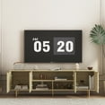thumbnail image 4 of Aukfa Modern TV Stand for 75 inch TV with Door for Living Room Bedroom,Natural, 4 of 5
