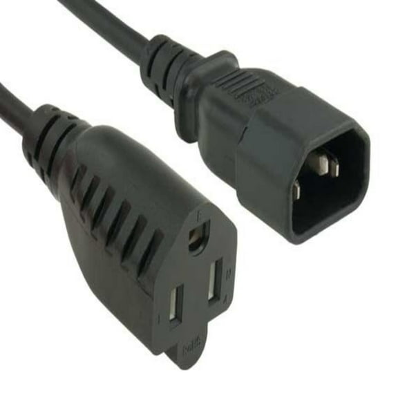 SANOXY Cables and Adapters; 4 PACK of 3ft 18 AWG Monitor Power Adapter Cord (NEMA 5-15R to IEC320 C14)