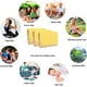 thumbnail image 4 of Manta de picnic, estera de picnic, manta impermeable para acampar, estera de viaje plegable, para acampar en la playa con familiares y amigos, amarillo, 145*100 cm brillar Electrónica, 4 of 5