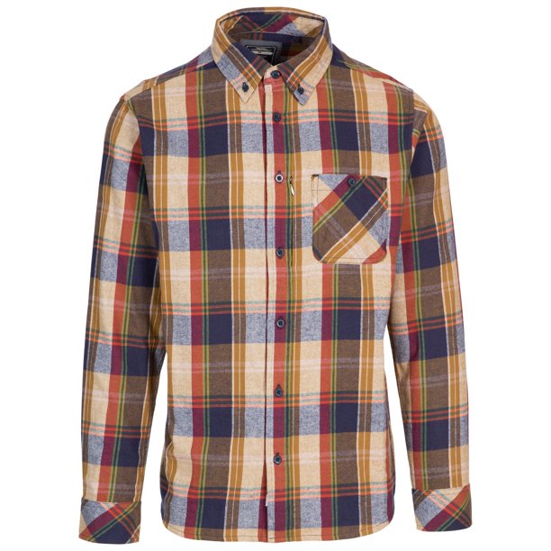Trespass - Camisa Parkfordley Cuadro para Hombre (Roca Arenosa)