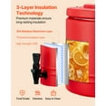 thumbnail image 4 of VEVOR Distributeur de Boissons Isolé pour Boissons Chaudes et Froides Pichet Refroidisseur 2,2 Gal/8 L, 4 of 9
