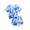 Blue Tie Dye, variant on Arshiner Girls 2 Piece Outfits Summer Clothes Short Sleeve Tops and Paperbag Waist Shorts Set Cute Outfits