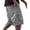 Gray, variant on Men's Mid Length Cargo Shorts with Unique Curved Pockets and Adjustable Drawstring, Relaxed Fit for Daily Wear Outdoor Adventures or Weekend Errands Black L
