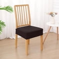 thumbnail image 2 of Chic Chair Seat Protectors, Stretch Jacquard Fabric Waterproof Seat Covers, Removable Washable Anti-Wrinkle Durable Spandex Chair Seat Protector for Kitchen Dining Room (Set of 2), 2 of 5