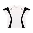 thumbnail image 7 of SCSAlgin Men's Short Sleeve Round Neck Basketball Training Sport T-Shirt Color Block Running Fitness Top, 7 of 7