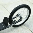 thumbnail image 5 of ALPULON 220 LBS Teens Kick Scooter with Adjustable Handlebar, Ride On Toy for Kids 5+, 16" Inflatable Wheels, Dual Brakes, Black, 5 of 9