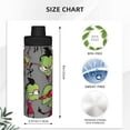 thumbnail image 4 of Funny Invader Zim Sports Insulated Water Bottles Kettle Stainless Steel Portable Cup18OZ For Travel Gym School, 4 of 8