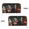 thumbnail image 3 of Harley Quinn Joker Movie Hand Wallet Card Bag Long Leather Wallet Handbag Clutch Purse Storage Bag Zip Organizer With Card Slots, 3 of 8
