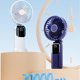thumbnail image 5 of Ventilador eléctrico portátil Naiovety de ABS con niebla ajustable azul, 5 of 6