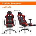 thumbnail image 2 of AEGFKDHigh-Performance PC Gaming Chair, Ergonomic Desk Chair with Lumbar Support, Executive High Back Design, Premium PU Leather Upholstery, Adjustable Height & ReclineRed, 2 of 7
