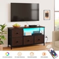 thumbnail image 3 of Soporte de TV FABATO Con 4 cajones de Tela y estantes de 2 niveles, 3 of 6