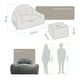 thumbnail image 4 of Sillón De Espuma Comprimida Al Vacío 1 Plaza Japandi Likka Light Grey, 4 of 6