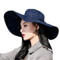 thumbnail image 1 of Sun Hat Wide Brim All-match Solid Color Fisherman Hat Bucket Hat for Outdoor, 1 of 10