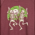 thumbnail image 3 of Instant Message - Dancing Skeletons - Women's Lightweight French Terry Long Sleeve Shirt, 3 of 6