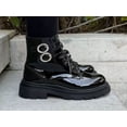 thumbnail image 3 of Botas Niña Botínes Charol Zapatos Negro, 3 of 5