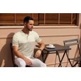 thumbnail image 5 of COOFANDY Mens Knit Polo Shirts Casual Short Sleeve Striped Polo Top Shirts Button Down Business Shirts, 5 of 10