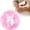 Pink, variant on Ultra Soft Large Round Velour Body Powder Puff - Washable, Soft Furry Velour Fabric, Ribbon Handle, High Elastic Sponge, Large Size for Body Loose Powder, Gentle, Easy to Use, Home & Travel