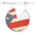 thumbnail image 4 of Christmas Tree Skirt Puerto Puertorico Flag Xmas Tree Skirt with Tassels Christmas Holiday Decoration 30", 4 of 6