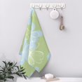 thumbnail image 6 of YFYANG Absorbent Towel, Soft Skin-Friendly Green Simple Line Flower Washcloth Bath Towel, Suitable for All Skin, 27.5 x 16-inch, 6 of 7