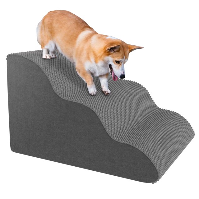 Escalera para mascotas WiliThghe de espuma curvada impermeable 55 x 40 x 35 cm