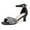 Black, variant on kkdom Womens Low Heels Open Toe Rhinestone Dress Heeled Sandals Ankle Strap Chunky Block Short Heel Pumps Shoes for Prom Wedding Party Office
