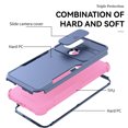 thumbnail image 2 of SaniMore for Motorola Moto G Power (6.5" 2022) Case, [Sliding Camera Window] Wireless Charging Shockproof Drop Resistant Hybird PC TPU Anti-slip Heavy Duty Protective Shell, Pink+Blue, 2 of 5