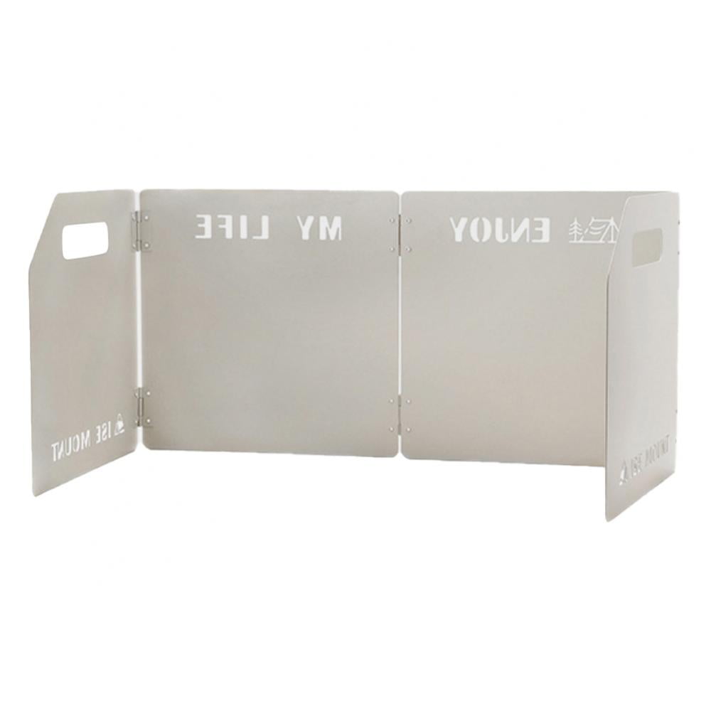 Stove Wind Deflector Outdoor Stove Fourfold Windshield Camping