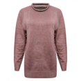 thumbnail image 4 of Only Moment Multicolor Womens Long Sleeve Shirts Crew Neck Long Sleeve Lightweight Knit Pullover Tops 3XL, 4 of 5