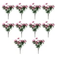 thumbnail image 2 of LShunze Artificial Rhododendrons Flowers for Outdoors Decoration, 10Pcs Faux Silk Flowers Bouquet UV Resistant Fake Plants for Garden Porch Patio Vase Box Planter Indoor Outdoor Home Decor, 2 of 7