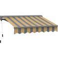 thumbnail image 3 of Advaning Classic Series 12x10 ft. Manual Retractable Sunshade Awning - Sunny Yellow, 3 of 5