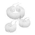 thumbnail image 2 of KLKCMS Ruffle Neck Victorian Dramatic Renaissance Adjustable Vintage Design Wrist Cuffs White, 2 of 9