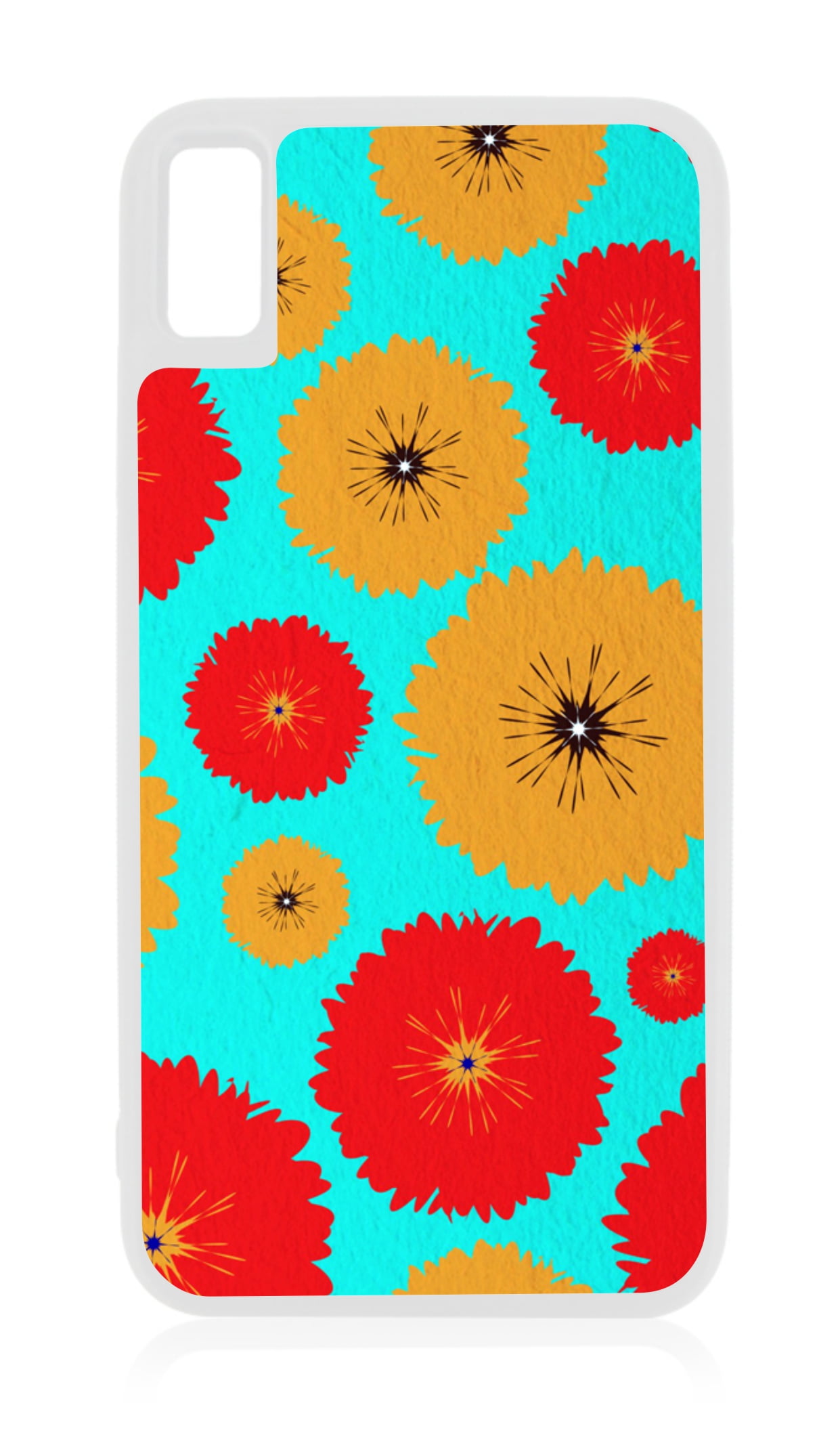 Grunge Flowers 10xr Flower Case iPhone 10 xr Floral Case White Rubber