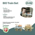 thumbnail image 5 of Dantoy: BIO Train Set W/ 2 Linking Toy Train Cars, 5 of 5